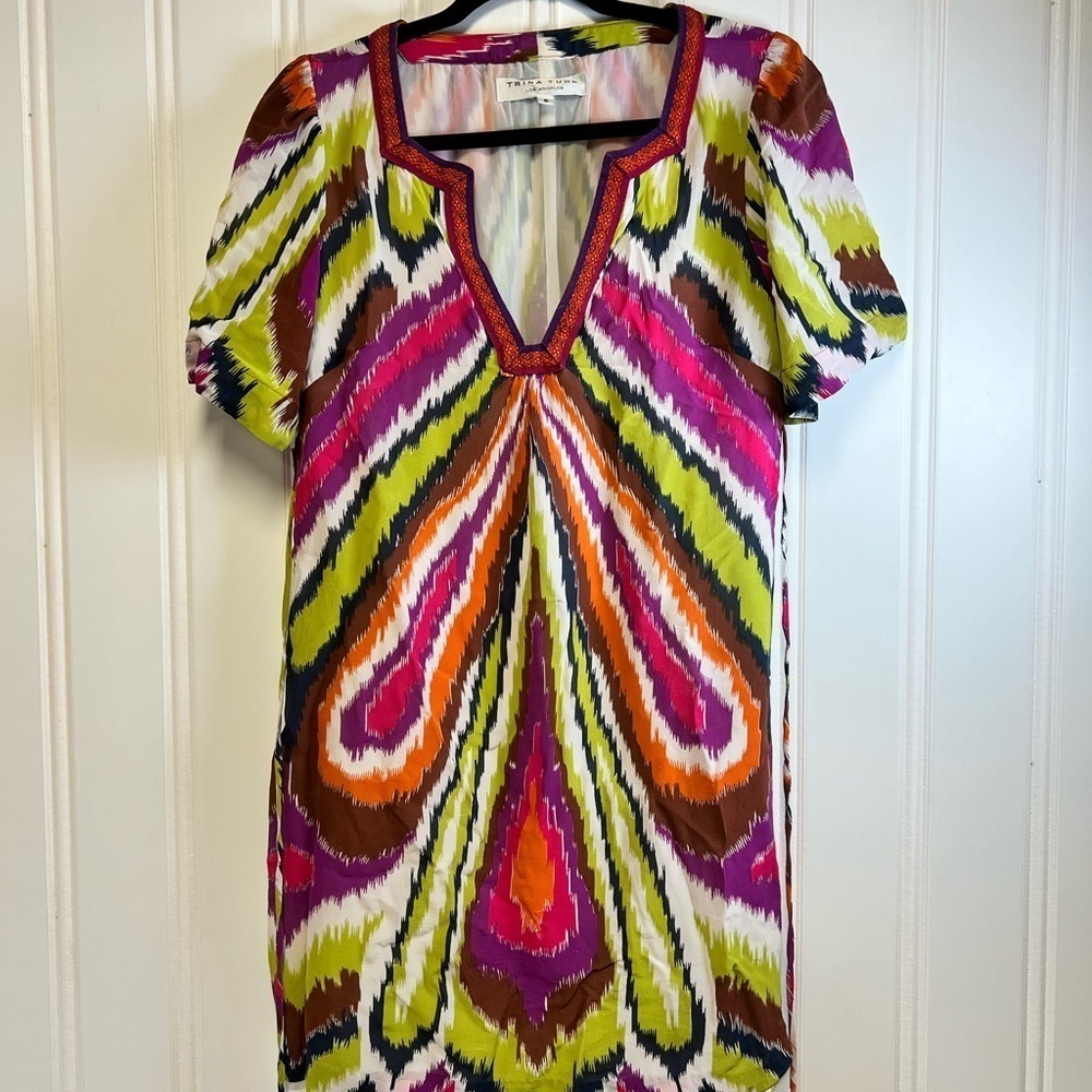 Trina Turk Multicolor Silk Dress Size 6